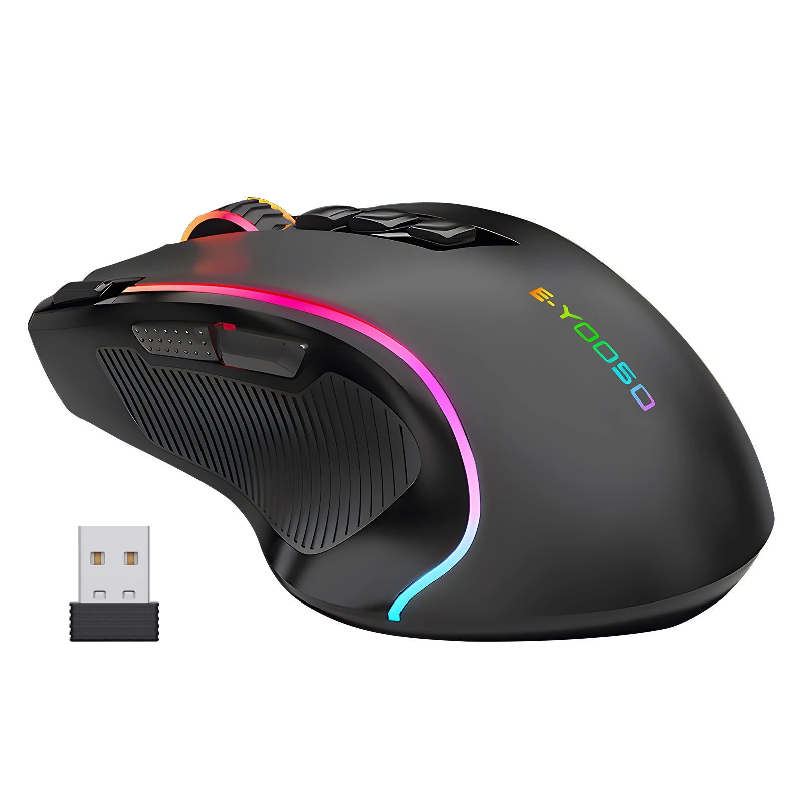 Wireless Gaming Maus RGB 9 Programméierbar Knäppercher